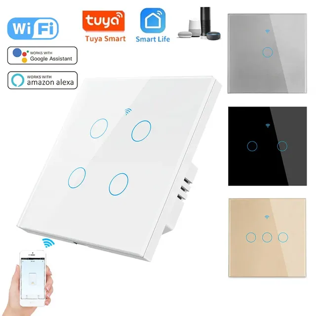 Commutateur WiFi intelligent interrupteur tactile ue