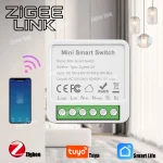 Commutateur intelligent Zigbee 16A 20A, Mini disjoncteur de relais de contrôle bidirectionnel, fonctionne avec Tuya Smart Life Alexa Google Home Alice