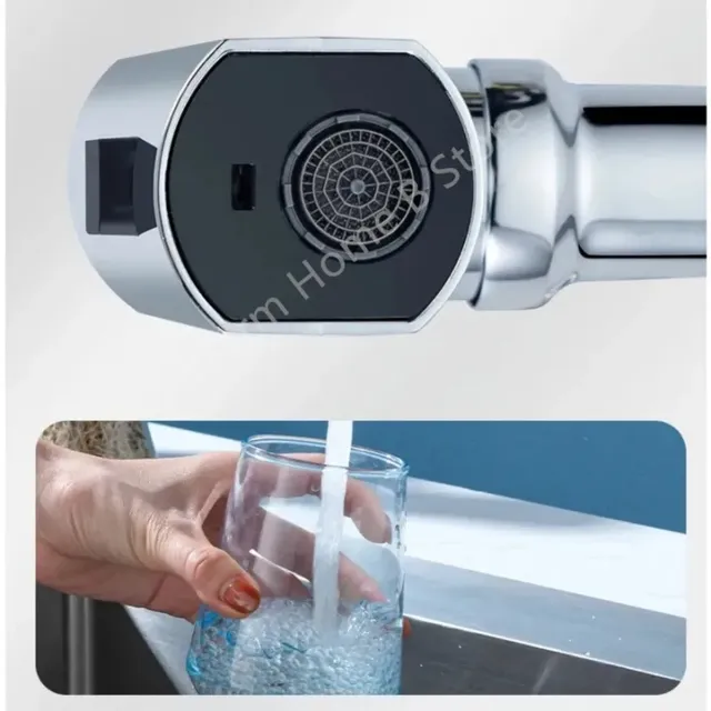 Robinet de cuisine cascade sortie anti-éclaboussures… – vue 7