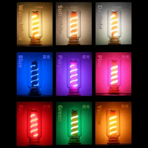Ampoules à Filament LED USB à intensité variable tactile, contrôle de gradation tactile, veilleuses portables colorées pour la décoration de la maison, de la chambre à coucher et du Bar