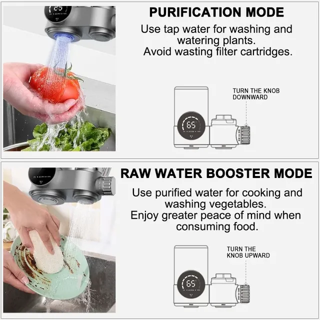Purificateur d'eau du robinet à affichage numérique LED… – vue 4