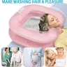 Lavabo gonflable en PVC pour le lavage des cheveux au lit – vue 4