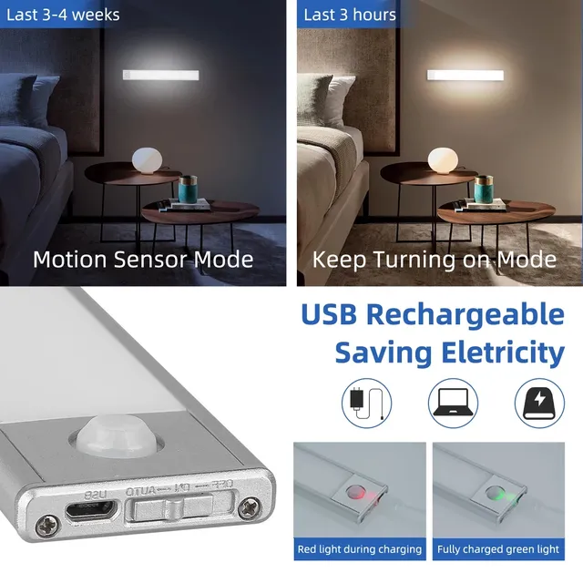 Capteur de mouvement armoire lumières Dimmable LED… – vue 6