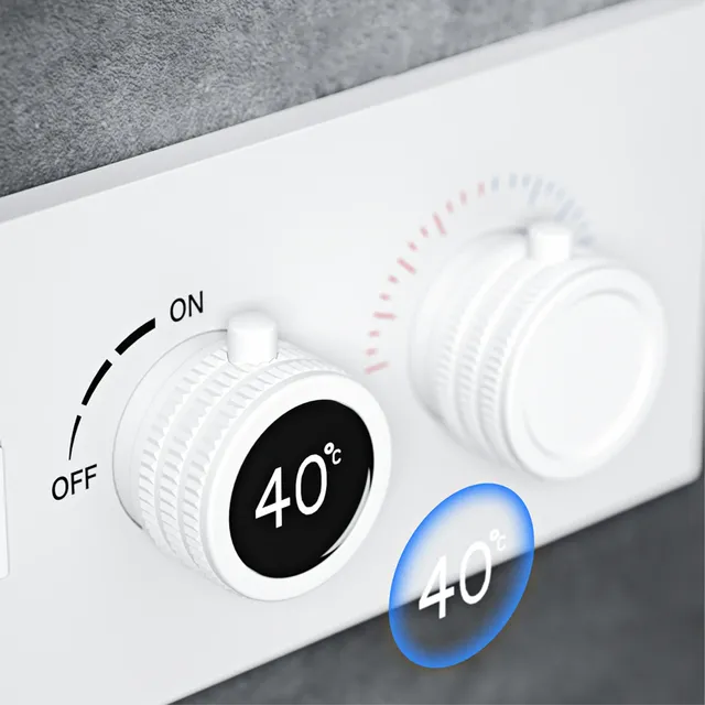Système de douche thermostatique en laiton gris pistolet… – vue 4