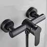 Robinet de douche de salle de bains noir G1/2 pouces – vue 3