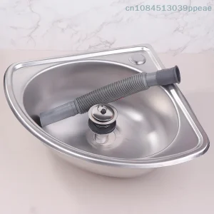 Évier de cuisine RV en acier inoxydable, 1 pièce, lavabo de salle de bains, coin de légumes de camping-car, Bar en acier, petit bol simple, baignoire tombante