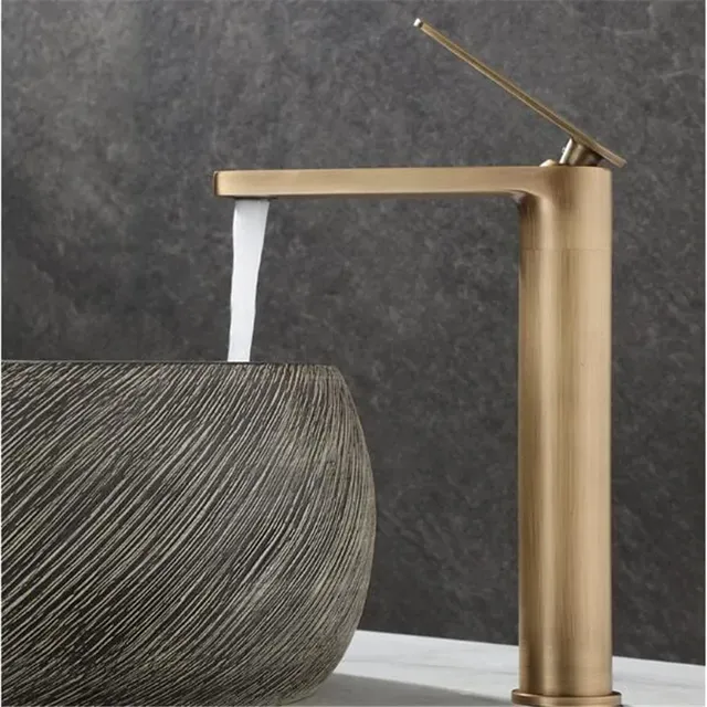 Mitigeur lavabo vasque monocommande bronze antique bec… – vue 2