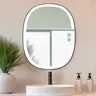 Miroir douche antibuée éclairage tactile réglable trois… – vue 2