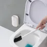 Brosse toilettes murale silicone poils denses manche… – vue 5