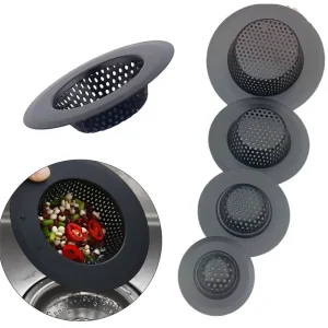 Filtre de crépine d&rsquo;évier de cuisine en acier inoxydable, bouchon de trou de vidange de lavabo noir, filtre de vidange de sol de douche, accessoires de salle de bains