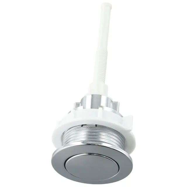 Bouton poussoir de toilette chromé ABS – vue 2