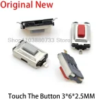 Micro-interrupteur tactile, 100 pièces, 3x6x2.5MM, 3x6x2.5mm, SMD, gris, rouge, tête de bouton, petit interrupteur à deux broches