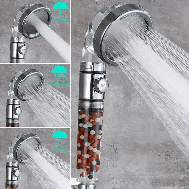 Pommeau de douche à anions LED – vue 2