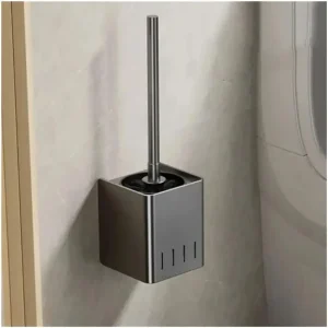 Brosse de toilette Acier inoxydable Brosse de toilette ronde avec seau intérieur amovible Couvercle métallique résistant aux éclaboussures pour hôtel toilettes VR Brosse de toilette Acier inoxydable Brosse de toilette ronde avec seau intérieur amovible Couvercle métallique résistant aux éclaboussures pour hôtel toilettes VR