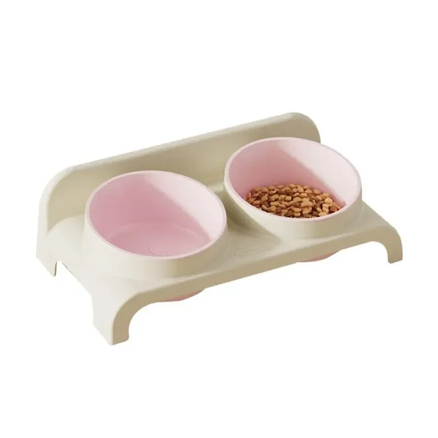 Bols doubles Bol d'eau de nourriture pour chat 15 °… – vue 3