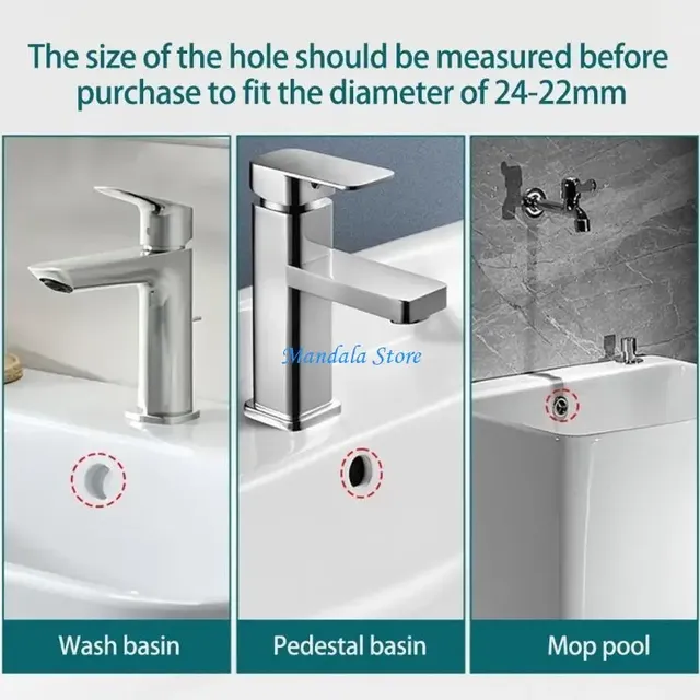 Cache tropplein lavabo universel octogonal facetté… – vue 5