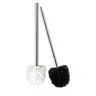 Brosse toilette inox manche longue lot deux têtes nylon… – vue 1