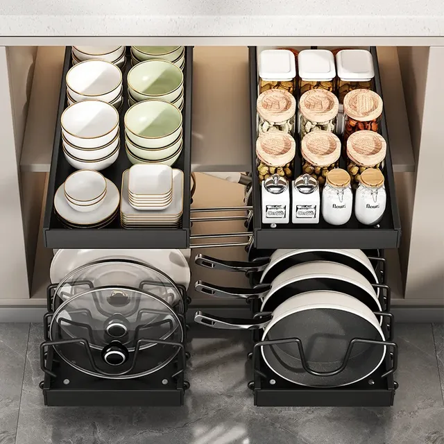 Organisateur de casseroles et poêles sous l'armoire – vue 6