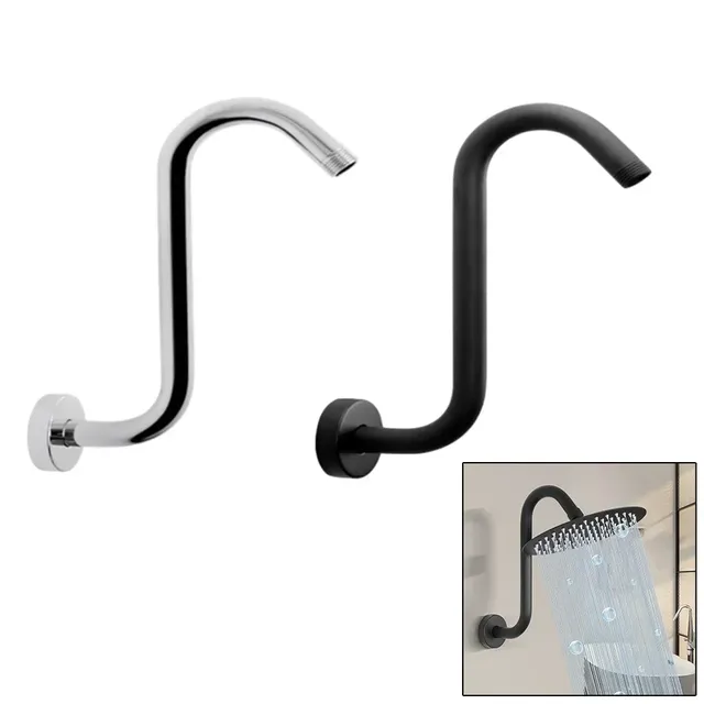 Bras douche mural acier inoxydable extension support… – vue 2