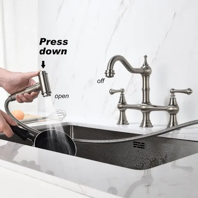 Robinet de lavabo robinet de cuisine chaud et froid en… – vue 6