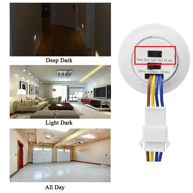 Capteur de mouvement interrupteur de lumière 220V 110V… – vue 4