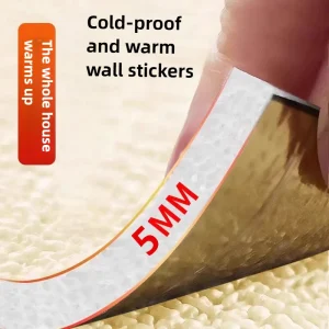 Panneaux muraux à décoller et à coller pour isolation intérieure, papier peint auto-adhésif épais Anti-froid, imperméable, cuisine, chaud d’hiver Panneaux muraux à décoller et à coller pour isolation intérieure, papier peint auto-adhésif épais Anti-froid, imperméable, cuisine, chaud d’hiver