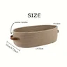 Panier de rangement ovale tissé pour salle de bain – vue 4