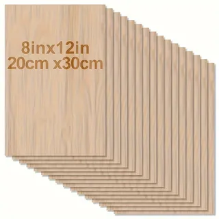 4/8/12/24/48 pièces de bois pour l'artisanat - 20*30 cm - contreplaqué…