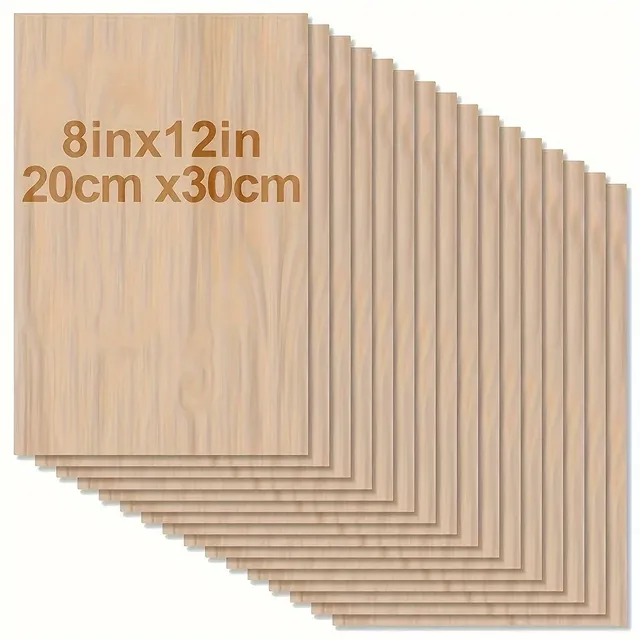 4/8/12/24/48 pièces de bois pour l'artisanat - 20*30 cm…