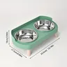 Double bol en acier inoxydable pour chat et chien – vue 3
