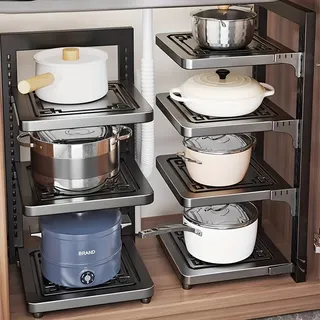 Support rangement casseroles sous armoire cuisine robuste réglable…