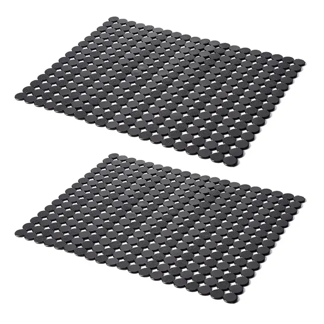 Paquet de 2 tapis d'évier de cuisine pour éviers en… – vue 6