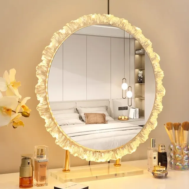 Miroir De salle De bains rond lumière Led maquillage… – vue 3