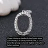 Pendentif ovale vierge argent925 serti griffes citrine… – vue 3