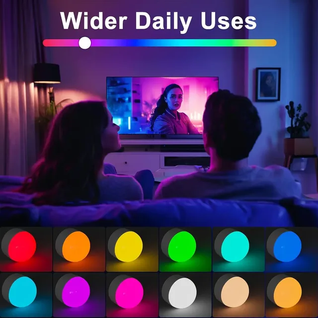 Ampoule LED RVB multicolore rechargeable dimmable… – vue 3