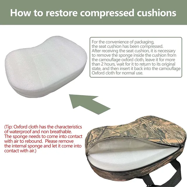 Coussin de siège de chasse – vue 6