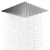 Pommeaux de douche à effet de pluie, 8/10/12 pouces, pomme de douche carrée en acier inoxydable, cascade Ultra fine, pomme de douche pressurisée