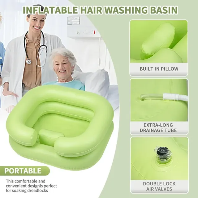 Bassin de shampoing gonflable de voyage - Bol de lavage… – vue 4