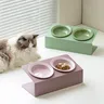 Double bol en céramique pour chat avec…