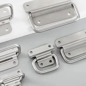 Boîte de vol d&rsquo;armoire, quincaillerie de meubles solides, poignée pliante pour boîte à outils, tiroir en acier inoxydable, garde-robe, installation facile