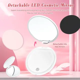 Miroir LED détachable doubleface grossissant 2x 5x 20x compact…