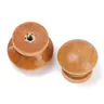 Bouton d'armoire rond en bois naturel – vue 4
