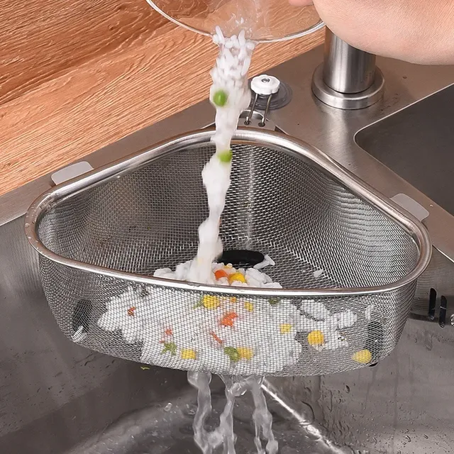 Mir de vidange d'évier de cuisine en acier inoxydable – vue 2