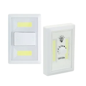 Dimmable COB LED veilleuse à piles Simple interrupteur applique murale pour la maison chambre cuisine escalier placard éclairage