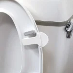 Poignée de levage de siège de toilette en plastique, blanc, Anti-salissure, couvercle de siège, dispositif de levage de toilette Portable, évite de toucher
