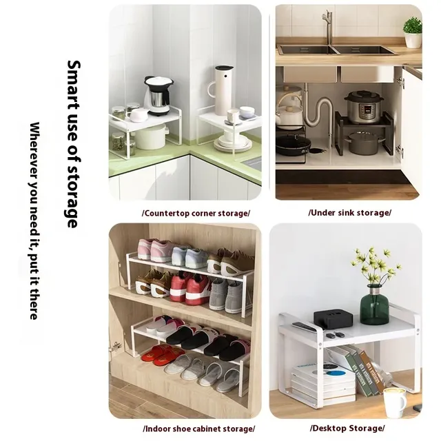 Etagère rangement cuisine support microondes rétractable… – vue 3