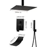 KEMAIDI noir mat salle de bains robinet de douche LED… – vue 2