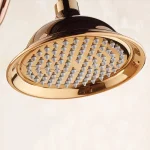 Pommeau de douche à effet de pluie doré en acier inoxydable, robinet de douche, salle de bains, remplacement de pomme de douche à effet de pluie, accessoire de pomme de douche en laiton Antique