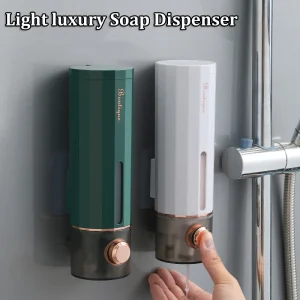 Distributeur de savon Non perforé, désinfectant pour les mains, cintre mural, presse, maison, hôtel, Gel douche, boîte de shampoing, montage mural