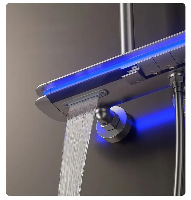 Ensemble de douche de salle de bains numérique Piano de… – vue 3